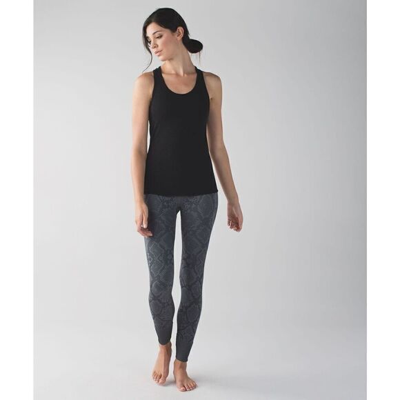 Lululemon Ebb To Street Pant Heathered Dark Slate Snake Women's Size 6 - Picture 1 of 10